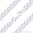thumbnail image 1 of 5.5mm Cuban / Curb Link Italian Chain Necklace in Solid .925 Sterling Silver, 1 of 2