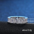 thumbnail image 1 of 5.5mm White Cz Elegant Band Women's White Gold Filled Wedding Engagement Jewelry, 1 of 6
