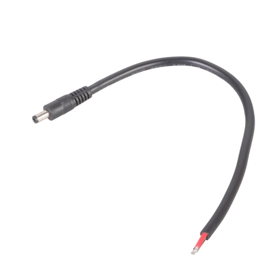 5.5mm x 2.1mm Male to Bare Power Pigtail Cable Wire With Coppered Cores For Stable Connection To LED Fan Camera