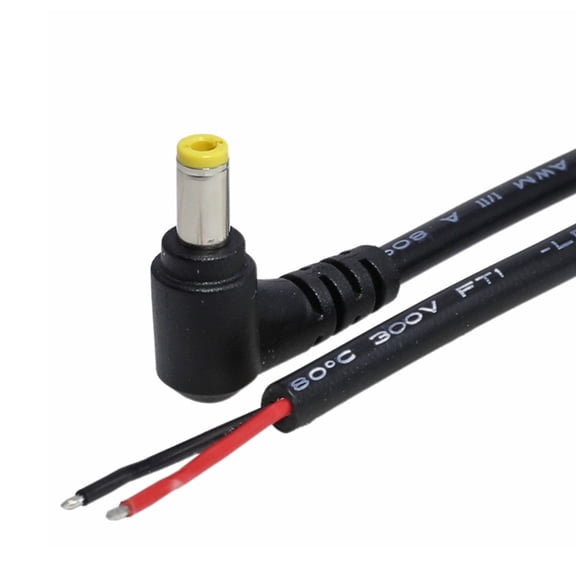 5.5mm x 2.5mm Male Plug Cord Power Pigtails Cable 5525 to Bare Wire Open End Power Supply Cord 25CM/9.84in