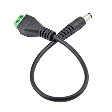 5.5mmx2.1mm Male Power Plugs Cable for Security Cameras LED Lighting Solar