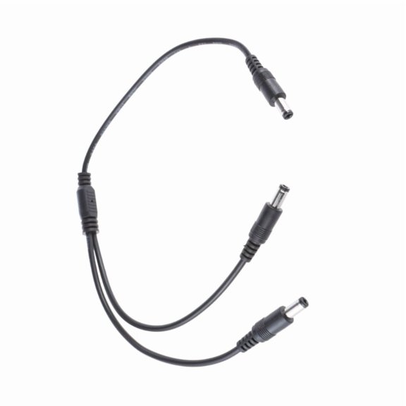 5.5x2.1mm/5.5x2.5mm Splitter Cable 1 Male to 2 Male Y Adapter Cord for Router