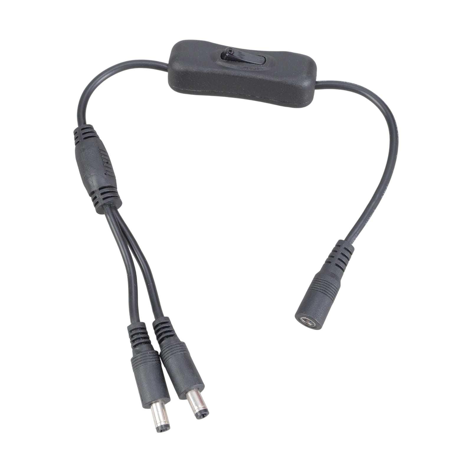 5.5x2.1mm DC5521 Y Splitter Power Cable Female to Double Male Extension ...