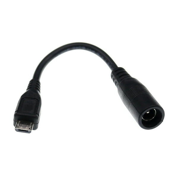 5.5x2.1mm Female Input Micro USB Output Charging Cable Cord Adapter ...