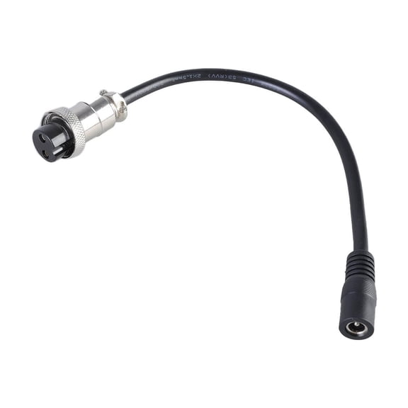 5.5x2.1mm to GX20 2Pin Aviation Power Cord Wire Conversion Line Supports 150W 10A for Outdoor Power Stations & More