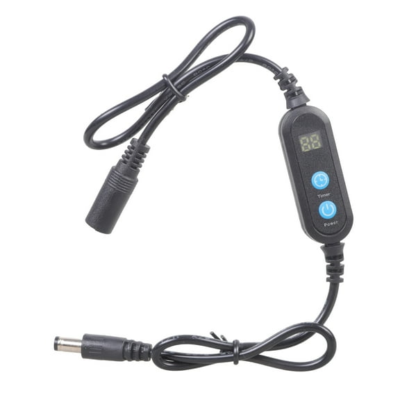 5.5x2.5mm 5V-24V Power Cord With Digital Display 1-24H Modifiable Timing For Fan LED Lamp Admirers Compressors Aquariums