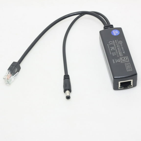 5.5x2.5mm DC 5V 2.4A Active PoE Splitter Power Over Ethernet for Hue Bridge