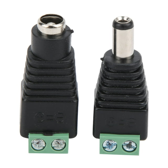 5.5x2.5mm DC Power Connector Jack Male&Female CCTV Power Adapters for ...