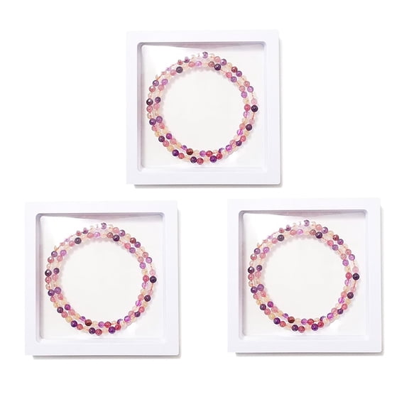 5.5x5.5 inch 3D Floating Frame Display Holder/Box/Frames Coin Display Cases for Challenge Coins AA Medallions Antique Jewelry Gift, White, 3pcs