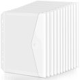 5.5x8.5 Binder Pockets 12 Pack Poly Mini Pocket 7-Hole Punched ...