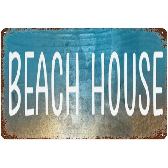 5.5x8 Inch Beach House Signs Beach Signs Beach Cottage Decor Nautical Signs Coastal Decor Summer Decor For Farmhouse Man Cave Garage Nursery Home Bedroom Bathroom Garden Gallery Wall Decores