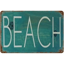 5.5x8 Inch Beach Signs Beach Decor Beach House Decor Beach Wall Art Beach Gift Summer Decor For Farmhouse Man Cave Garage Nursery Home Bedroom Kitchen Bathroom Garden Gallery Yard Wall Decor