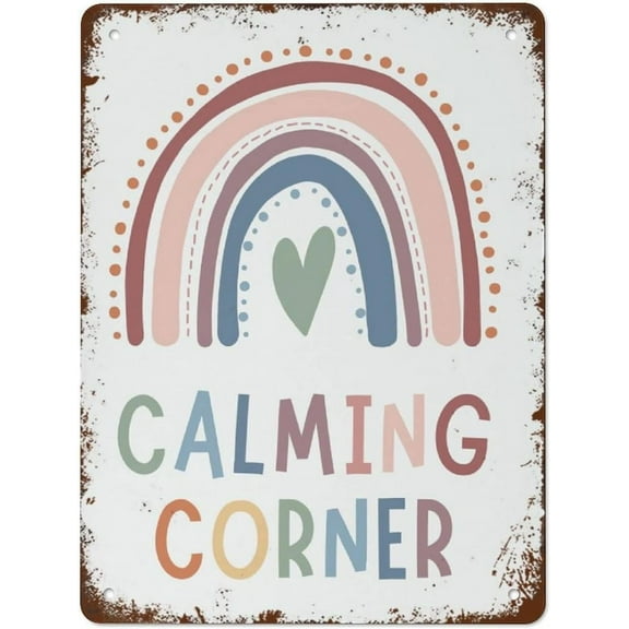 5.5x8 Inch Calming Corner Sign Boho Classroom Decor Playroom Wall Decor Montessori Classroom Posters Homes On Father's Day National Day