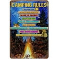 thumbnail image 1 of 5.5x8 Inch Camping Rules Sign,Camping Rules,Camper Outdoor Decoration,Gift For Camper For Nursery Living Room Farmhouse Dormitory Apartment Bedroom Office Cafe Home Bar Pub Kitchen Bathroomes, 1 of 6