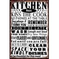 thumbnail image 1 of 5.5x8 Inch Cosrkee Funny Kitchen Canvas Wall Art Rustic Kitchen Rules Prints Farmhouse Signs Framed For Home Family Sign Wall Decor Birthday, Holiday Gifts For Men's Husbands, Boyfriends And Sons, 1 of 6
