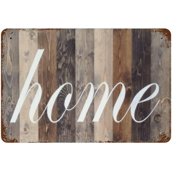 5.5x8 Inch Home Sign Farmhouse Wall House Decor Metal Home For Wall Art Rustic Home Decor,Home Wall Decor For Living Room Kitchen Entryway Housewarming Gift Rustic Home Sign Bedroom Decor