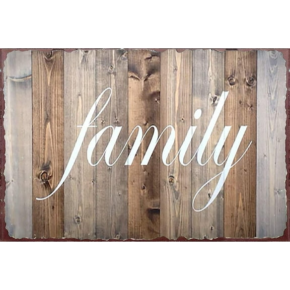 5.5x8 Inch House Decor Family Sign,Farmhouse Wall Decor,Sign For The Home,Home Decor For Nursery Home Living Room Bedroom Farmhouse Kitchen Bathroom Garden Wall Decor Housewarming Gift