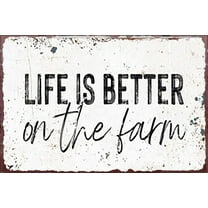 5.5x8 Inch Retro Sign Life Is Better On The Farm,Rustic Country Sign,Farmhouse Decor Signs Modern Wall Decor,Housewarming Gift For Nursery Home Living Room Kitchen Bathroom Garden Wall Decor