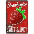 thumbnail image 1 of 5.5x8 Inch Strawberry Decorations For Kitchen Vintage Strawberry Tin Sign Fruit Metal Sign Retro Decor Sign Wall Decor Home Decor Suitable For Bedroom Restaurant Bathroom Bar Cafe, 1 of 6