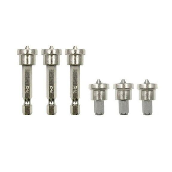 5/6/10 Pcs Magnetic Positioning Screwdriver Bits Carbon Steel Woodworking Screw Hex Shank Positioning Bit Batch for Head