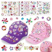 5 6 7 8 Year Old Girls Gifts Craft Kits for Kids Girls Toys Age 6-7-8-9-10 Birthday Presents Arts and Crafts Toys for Kids Age 5-8 Baseball Cap Gifts for 4-12 Year Old Girl Kid Gem Stickers