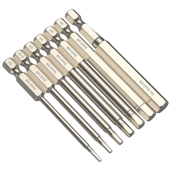 5/6/7/8Pcs Allen Wrenches Drill Bit 1/4inch Hexagon Screwdriver Bit Set Allen Key Bit Set for Assembling Furniture