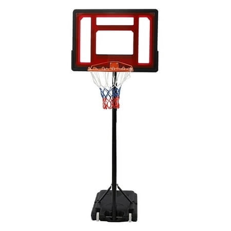 5.6~7ft Adjustable Basketball Hoop & Goal System for Outdoor Indoor Sports Court