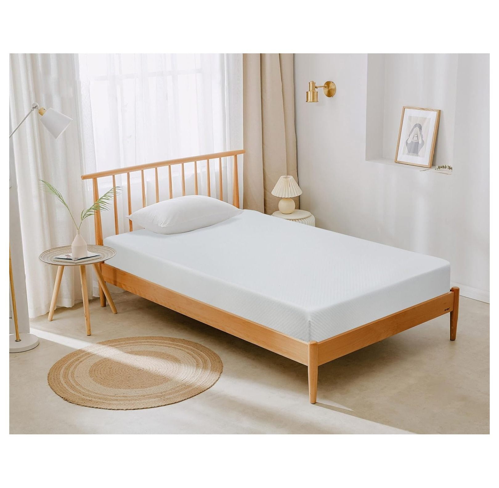 5/6/8/10/12 inch Size Mattress with Cover, Green Tea Cooling Gel Memory