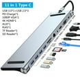 5/6/8/11 in 1 Type C Dock USB C Hub 3.0 Splitter Multiport Adapter 4K
