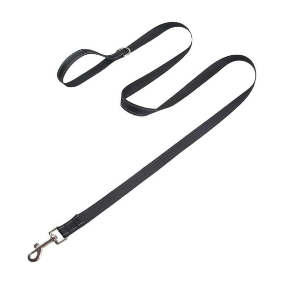 5/6 FT Durable Odor Proof Dog Leash - Strong Metal Hooks Fits Small Medium Large Dogs for Walking Training (Black) - Black