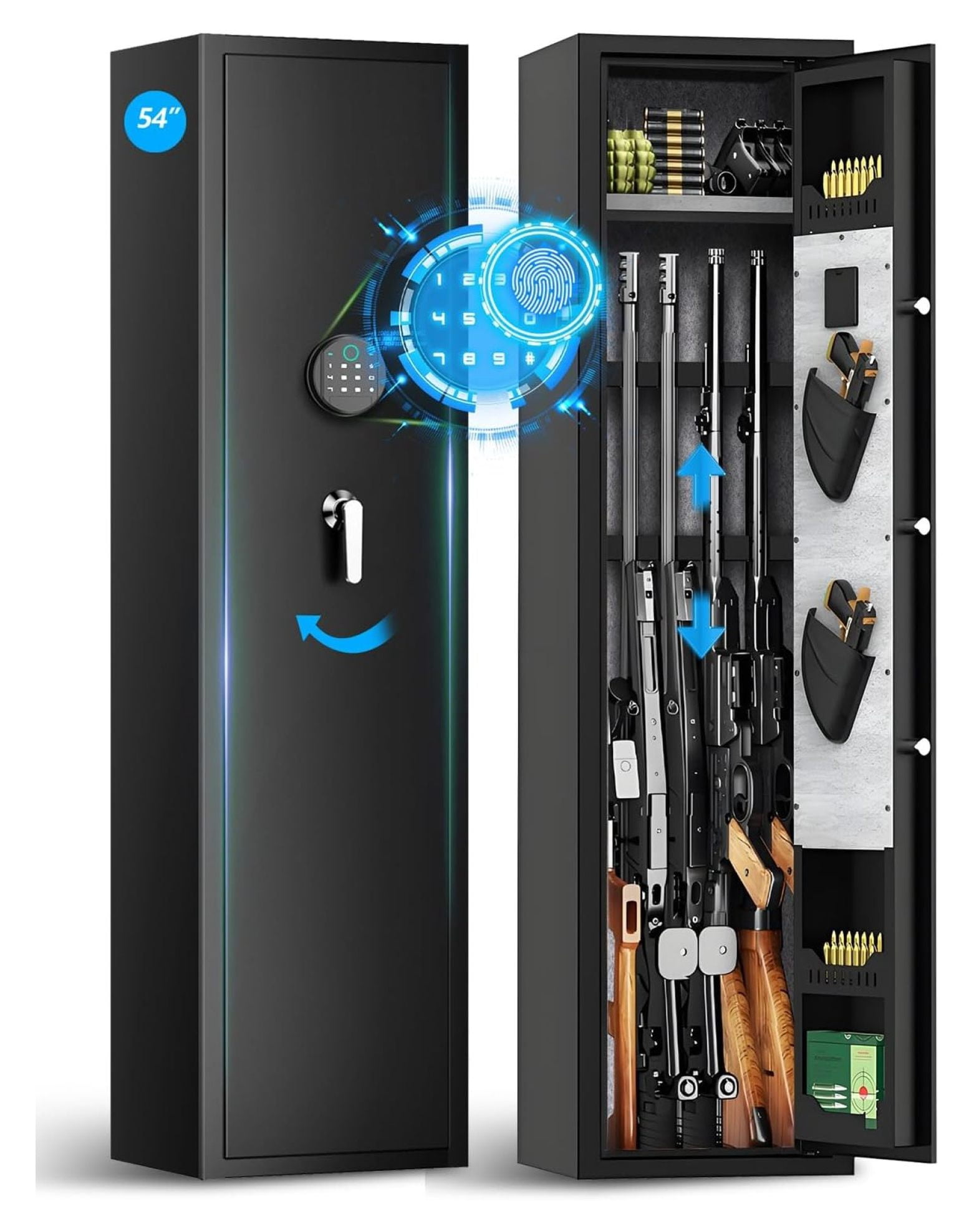 5-6 Gun Safes,Biometric Gun Safe for Rifles and Pistols Home ...