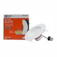 thumbnail image 1 of Commercial Electric 5/6 in. Integrated LED Matte White New Construction or Remodel Recessed Trim with Adjustable Color Temperature, (1-Pack), 1 of 15