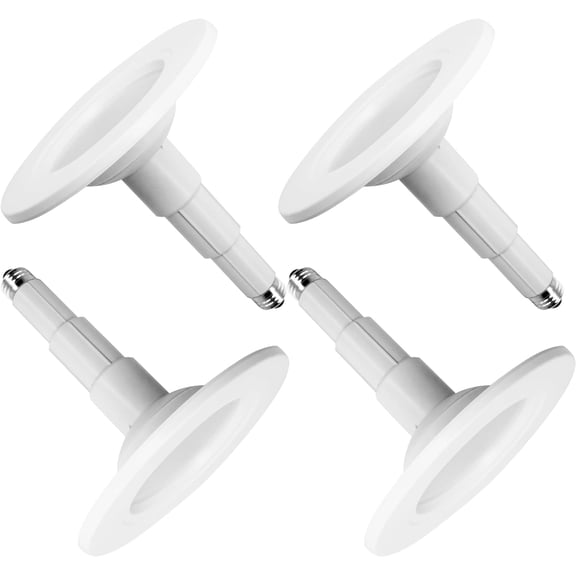 5/6 Inch LED Can Lights Adjustable Recessed Retrofit Downlight,12W=60W,5000K Daylight, 800LM,Dimmable,ETL Damp Rated Conversion kit, Recessed Lighting Install,Flat Trim, E26 Base,4-Pack