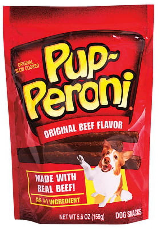 5.6 OZ, Pupperoni Beef Dog Treat., Each