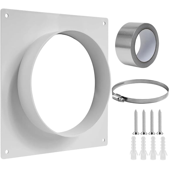 5.6" Plastic Duct Connector Flange, Tuyere Connection Pipe, Connector Flange for Heating and Cooling Ventilation System High Duct Connector Flange