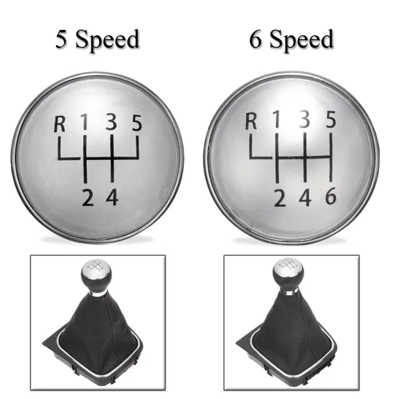 5/6 Speed Gear Knob Emblem Cap Cover Fit VW Golf Jetta MK5 MK6 Bora Rabbit