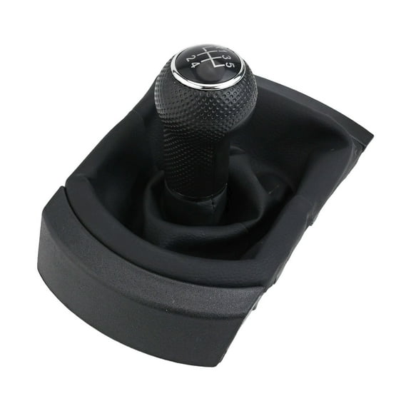 5/6 Speed Gear Shift Knob Boot for Manual Cars, Black ABS Replacement
