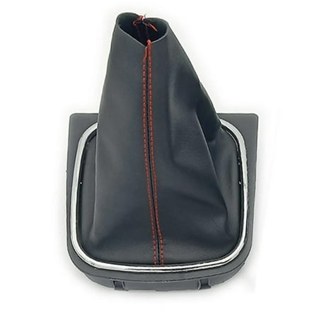 5/6 Speed Gear Shift Knob Gaiter Boot Cover Frame For Golf 5 6 For Mk5 Mk6 Red Red Line 5 Speed Fangkenuo