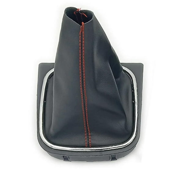 5/6 Speed Gear Shift Knob Gaiter Boot Cover Frame For Golf 5 6 For Mk5 Mk6 Red Red Line 5 Speed Fangkenuo