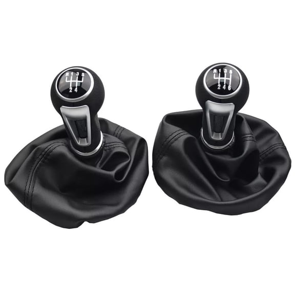 5/6 Speed Gear Shift Knob Lever Shifter Gaiter Boot Cover Leather Car Accessories For Seat For Ibiza Iv 5Th Gear Fangkenuo
