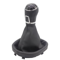 5/6 Speed Gear Shift Knob With Leather For Golf For Mk5 Mk6 For Jetta 2005-2014 5 Speed Fangkenuo