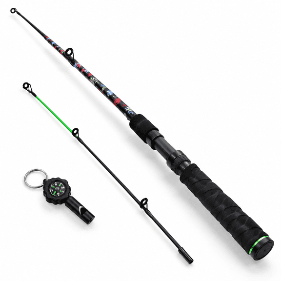 5'6" Ultra-light Spinning Fishing Rod Threaded Grip Handle Durableposite Graphite & Glblank Ceramic Line Guides Strike Detection