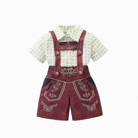 5-6 Years Boys Short Overalls Oktoberfest Set Boys verall Shorts Summer Retro Color Clothes 3T 4T 5T 6T 7T Cute Suspender Jumpsuit Pant Suits Toddler Boy Outfits Set,Blue