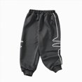 thumbnail image 1 of 5-6 Years Child Boys Hiking Pants Cargo Elastic Waist with Pockets Sweatpants School Pants Fall Winter Pants 1T 2T 3T 4T 5T 6T 7T 8T 10T Brown Pants, 1 of 4