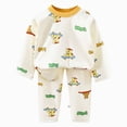 thumbnail image 1 of 5-6 Years Child Girl Clothes Ruffle Long Sleeve Print Tops and Pants 2PC Little Girl Winter Outfits School Sweatsuit Set, 1 of 5