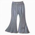 thumbnail image 1 of 5-6 Years Child Wide Leg Cargo Pants for Girls Baggy Lightweight Drawstring Pants Trousers with Pockets, 1 of 6