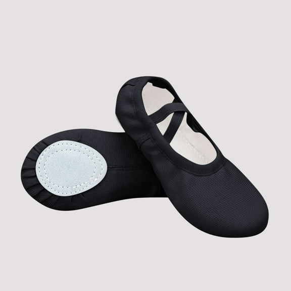 5-6 Years Ballet Shoes for Girls Toddler Ballet Slippers Soft Canvas Boys Dance Shoes Black
