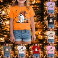thumbnail image 1 of 5-6 Years Girl Halloween T Shirt Halloween Graphic Tees for Girls Halloween T-Shirt Party Gift, 1 of 7