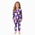 thumbnail image 1 of 5-6 Years Girls Halloween Set Cute Cartoon Print Long Sleeved Homewear Two Piece Set Halloween Pajamas Toddler Girl Cute Pjs For Girls, 1 of 9
