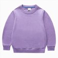 thumbnail image 1 of 5-6 Years Toddler Girls Crewneck Sweatshirt Basic Pullover, 1 of 3